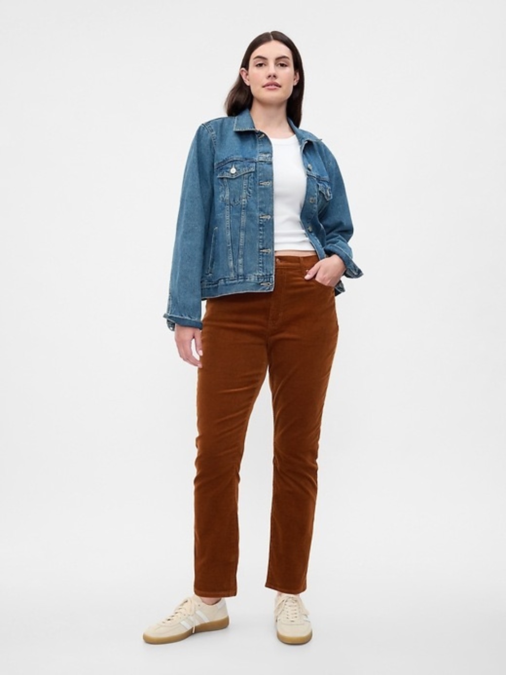 Gap High Rise Soft Vintage Slim Corduroy Pants Sierra Brown Women’s Size 10 / 30